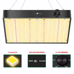 200W LED Grow light Full Spectrum Dimmable Plant Light 2.5umol Growing Lamp For Indoor Plant Flower
