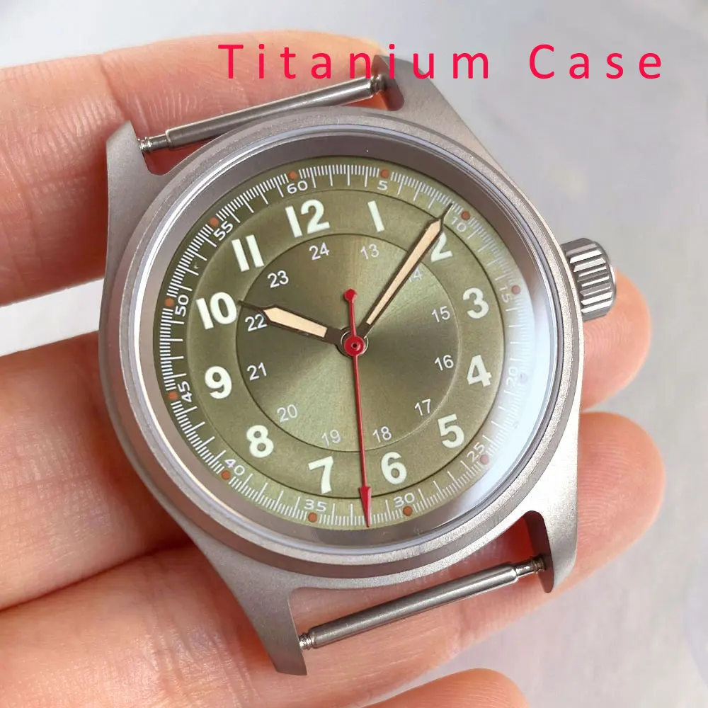 

Корпус для часов из титана с сапфировым стеклом, совместимый с механизмами NH34, NH35, NH36, ETA 2824, Miyota 8215, водонепроницаемость 200 мм, 36 мм, для дайверских часов