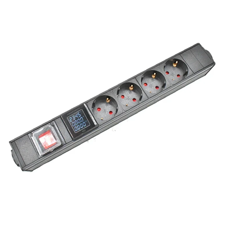 PDU power strip 3P aviation plug NAC3FX-W NAC3MPX aviation USB PDW20 port 4 EU socket Waterproof Powercon LED Large Screen