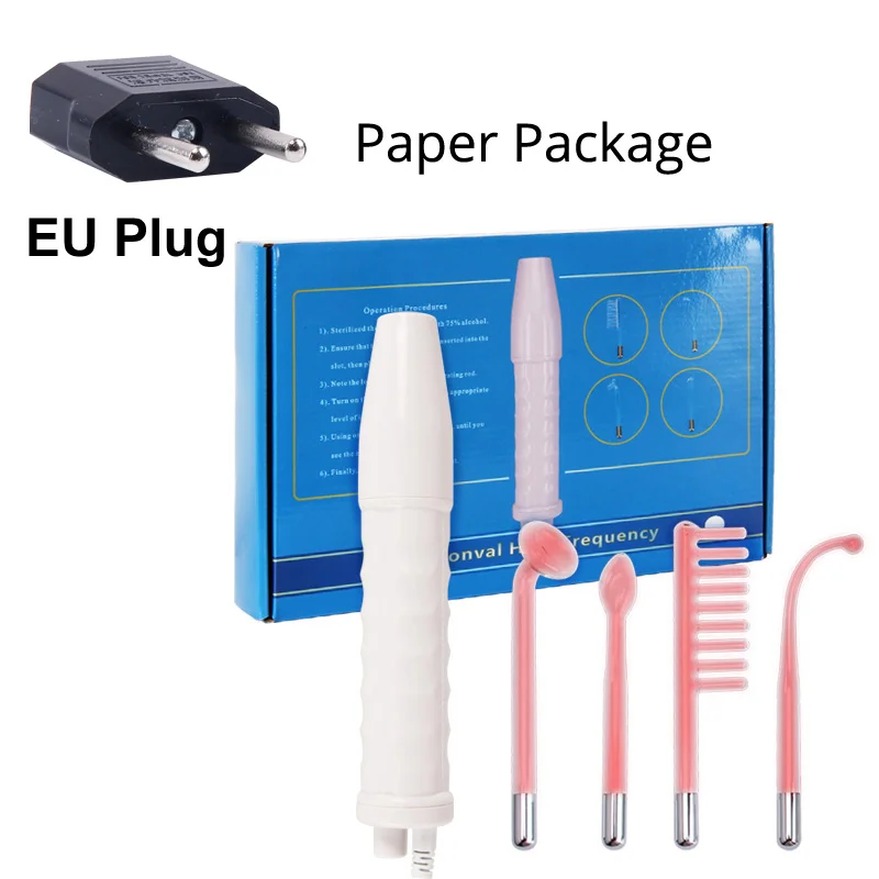 Electroterapia portátil de alta frecuencia, cuidado de la belleza de la piel, máquina de eliminación de manchas de mano, cara dirigida, cuerpo, manos, Reino Unido, UE, AU, EE. UU.