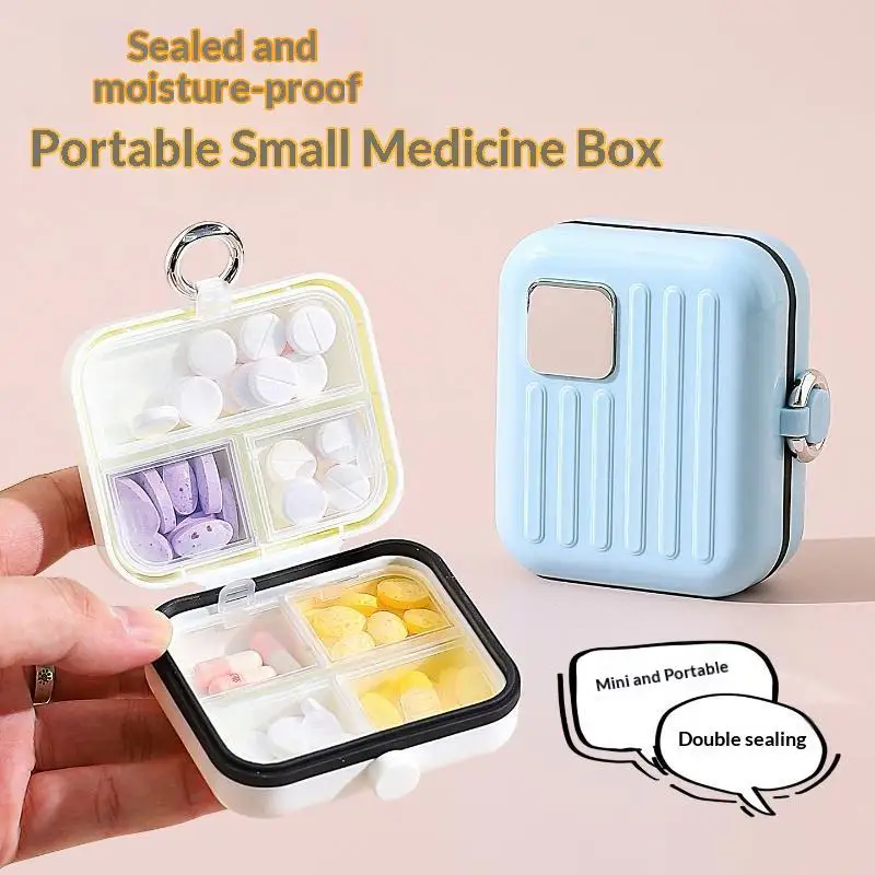 Portable Mini Travel Medicine Box 7 Day Tablet Organizer: Jewelry Storage On The Go Pill Case