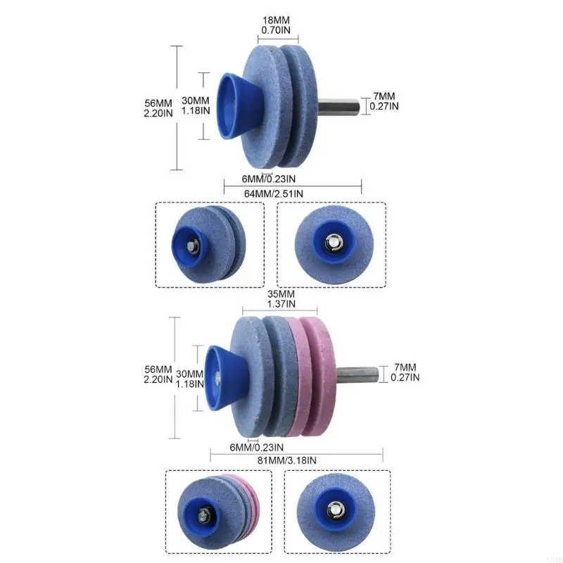 Y51B Sharpener Lawn Mower Sharpener Sharpening Stone Grinding Tool