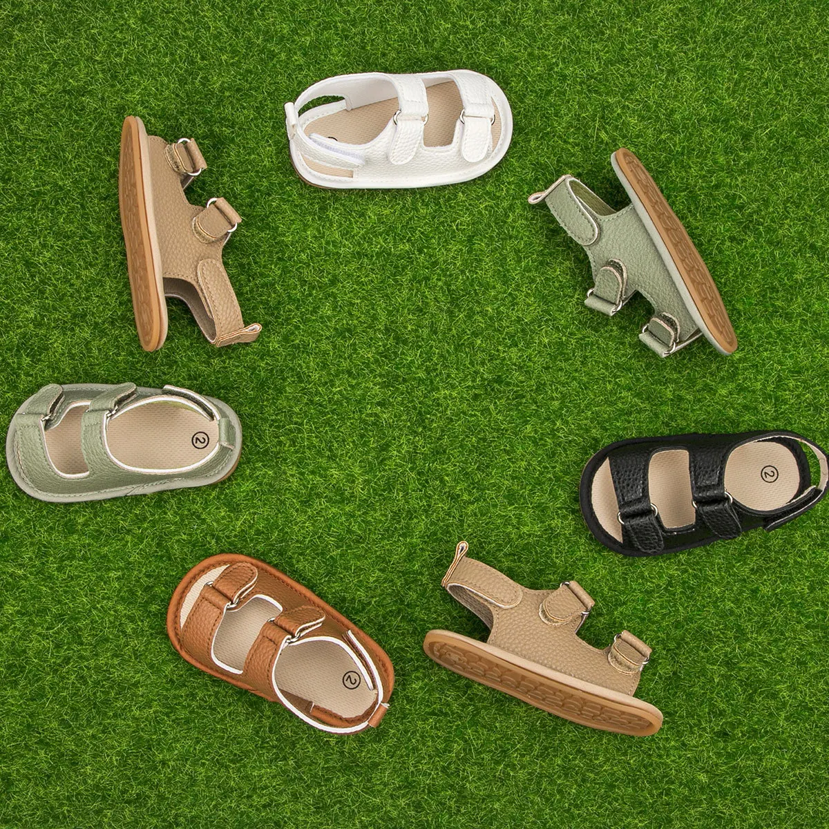 

Summer Baby Sandals Baby Shoes PU Leather Rubber Bottom Sole Anti-Slip Infant First Walker Baby Boy Girl Sandals 0-18M
