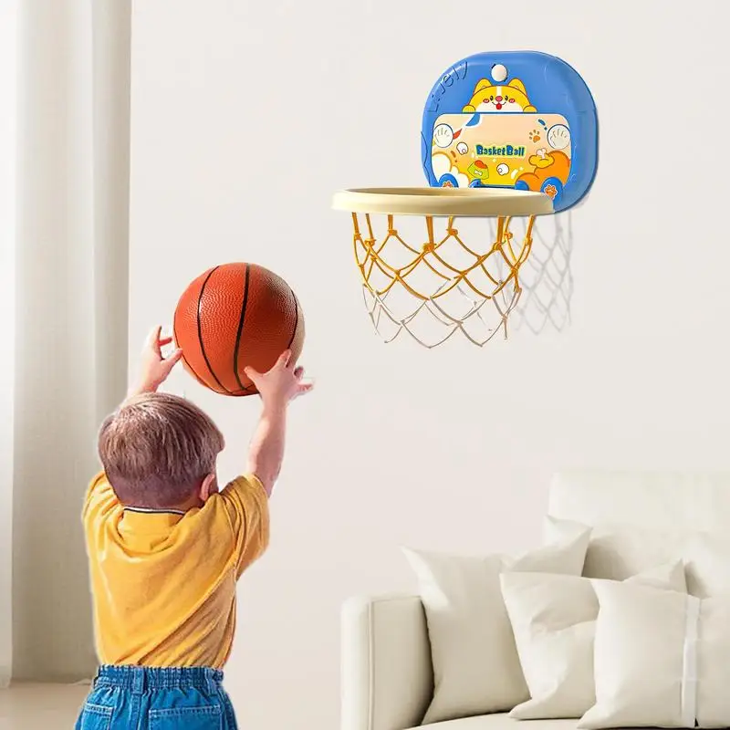 

Toddler Basketball Hoop Portable Height Adjustable Basketball Hoops & Goals Silent Toy Basketball Products For Active Play