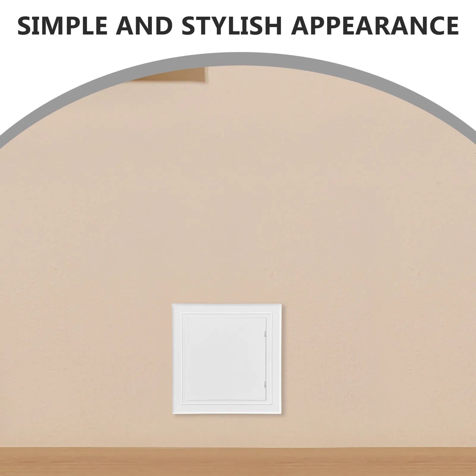 4Pcs Plastic Access Panel White 100x100cm Heating Utility Wall Panel Bathroom Plumbing Maintenance Shaft Hole Cover Door
