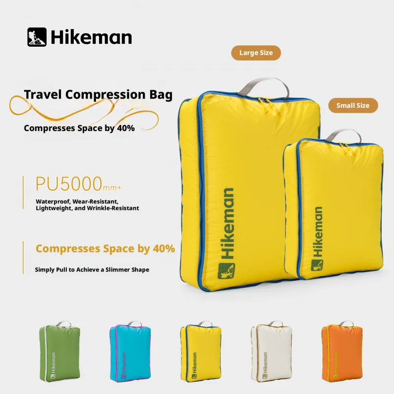 

Hikeman Outdoor camping clothing storage bag, travel luggage organizer, dirt-proof down jacket compression bag