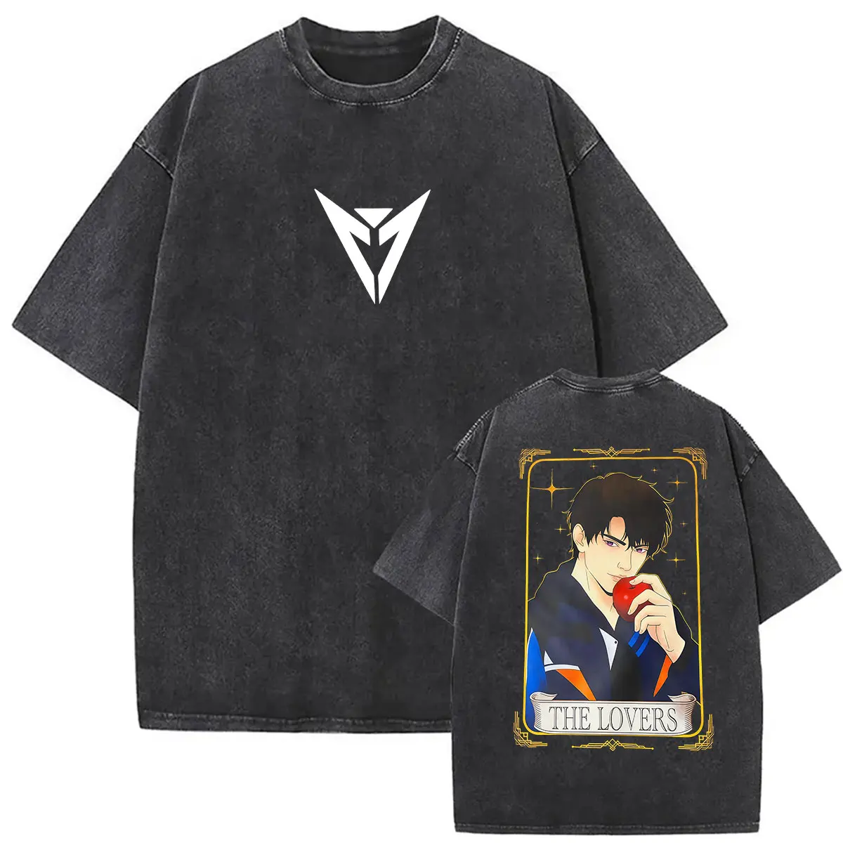 Retro Washed Love and Deepspace Game Graphic T Shirts Men Women Cosplay Caleb Fans Clothing T-shirt Summer Oversized Cotton Tees