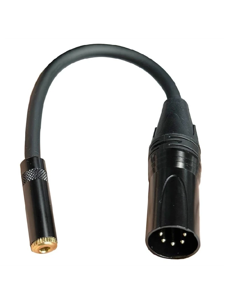 Kabel audio XLR 5-pinowy męski na 3.5mm żeński, symetryczny, do sceny i słuchawek — zdjęcie produktu 7