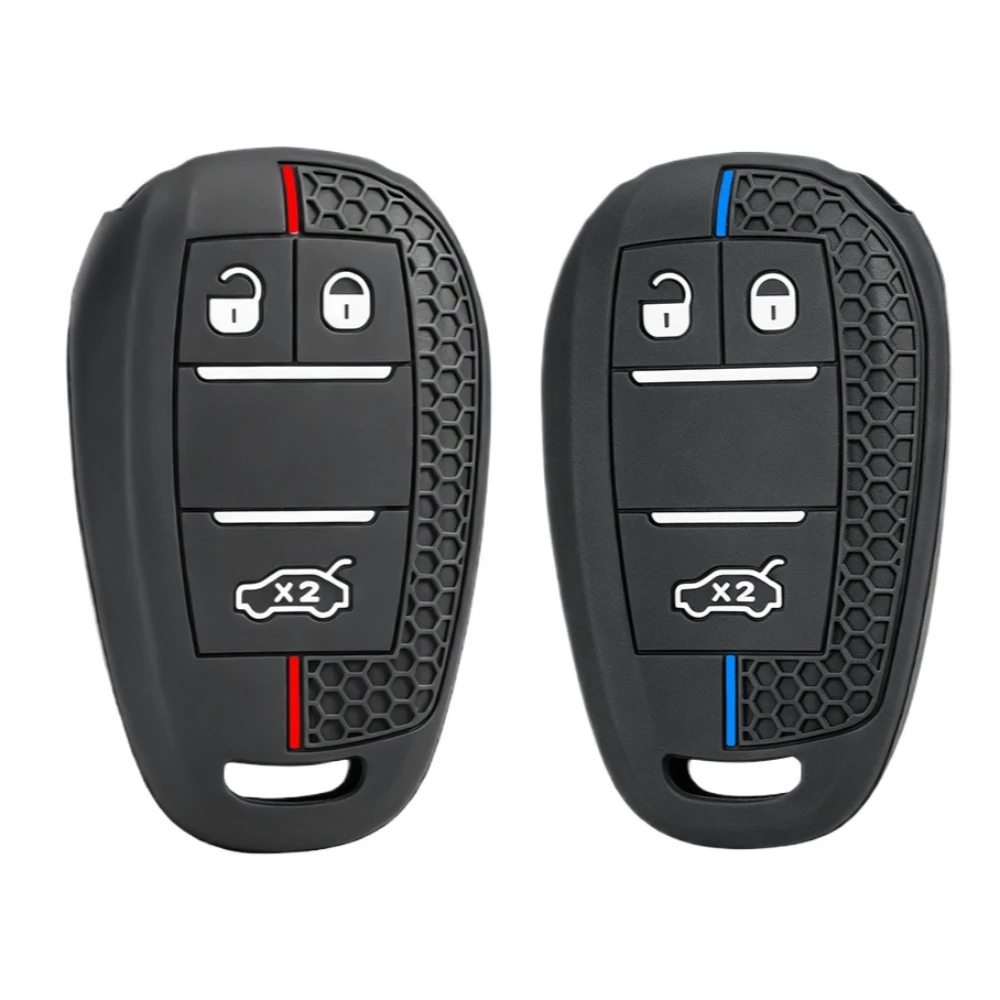 New Silicone Rubber Case Key Case Cover Shell Set HolderFor Alfa Romeo 159 2018 2017 Giulia Stelvio 3 Button Key Protector Fob