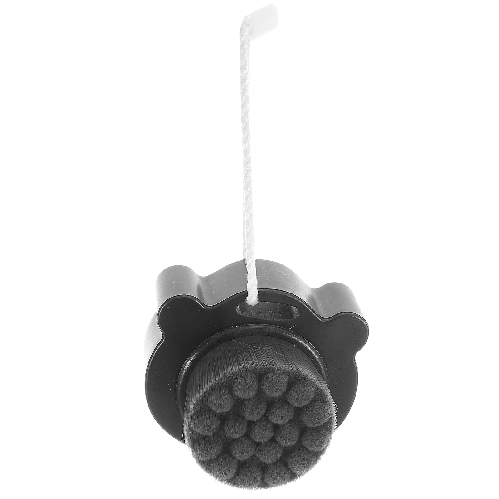 فرشاة وجه من السيليكون مزدوجة الجوانب، غطاء مقشر ناعم أسود، منظف وجه مريح، العناية اليومية بالبشرة، منظف ليفة البشرة