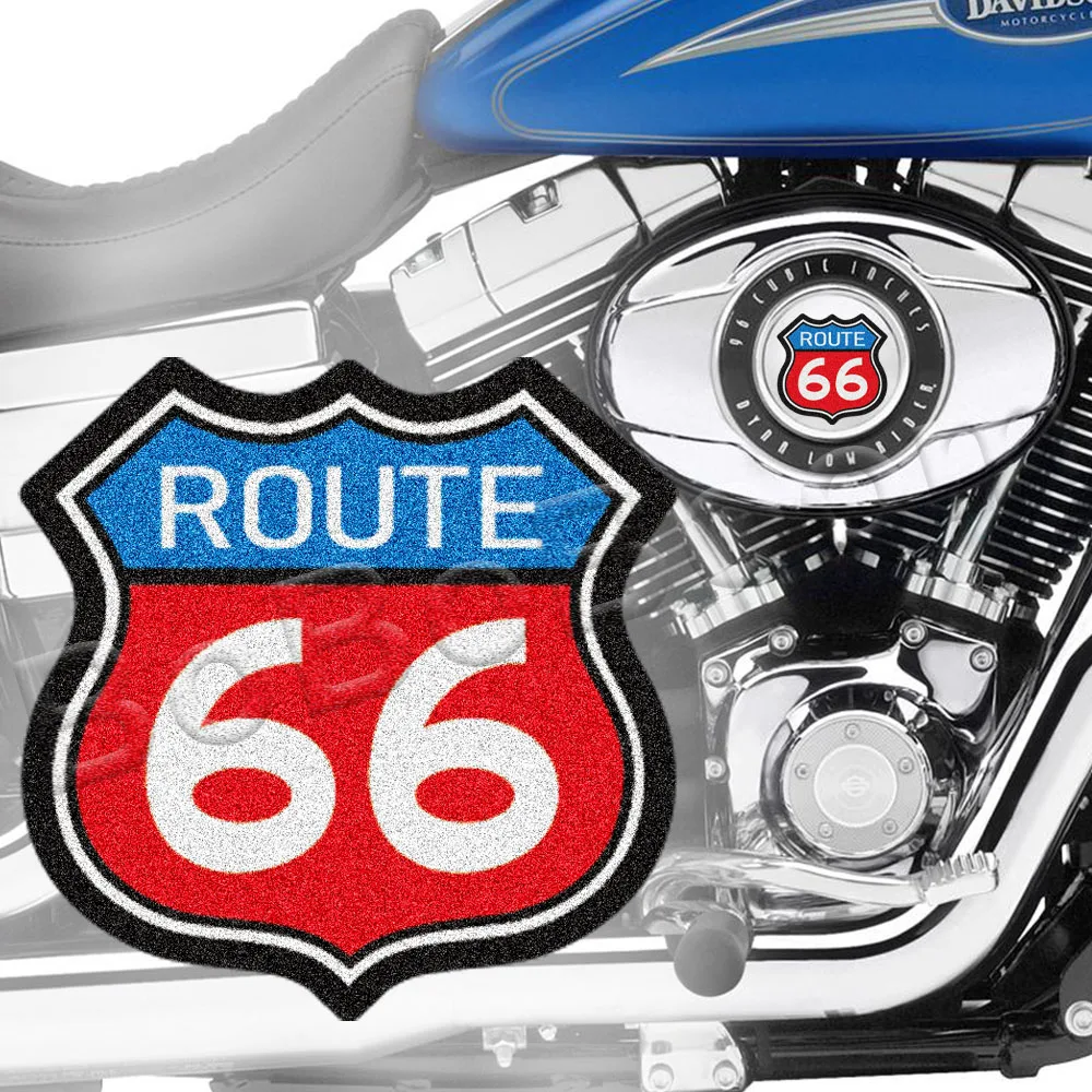 3M Frosted Motorcycle America US the ROUTE 66 Logo Bike Car Retro Sticker Decal Accessori For Road King Triumph