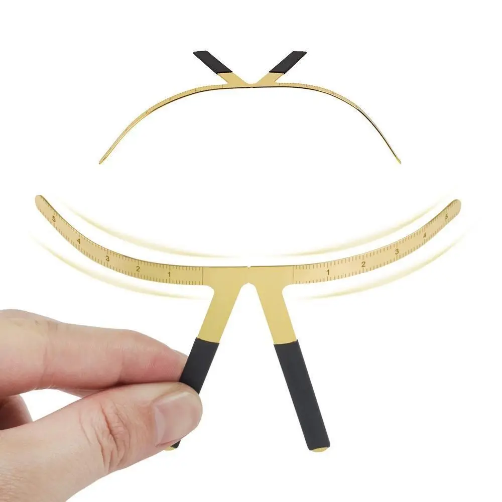 3D Eyebrow Tattoo Ruler Reusable Accurate Microblading Eyebrow Stencil Easy To Use Metal Balance Shaper Template Cosmetic