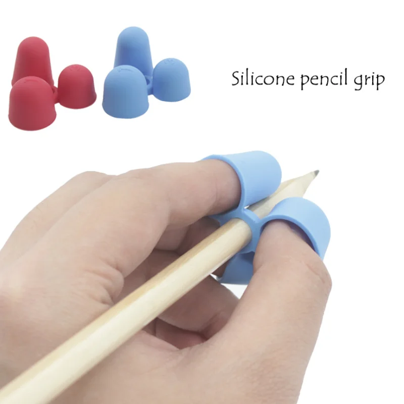 5-1Pcs Children Writing Pencil Pen Holder Student Learning Practice Silicone Pen Grip for Kid Handwriting Posture Correction