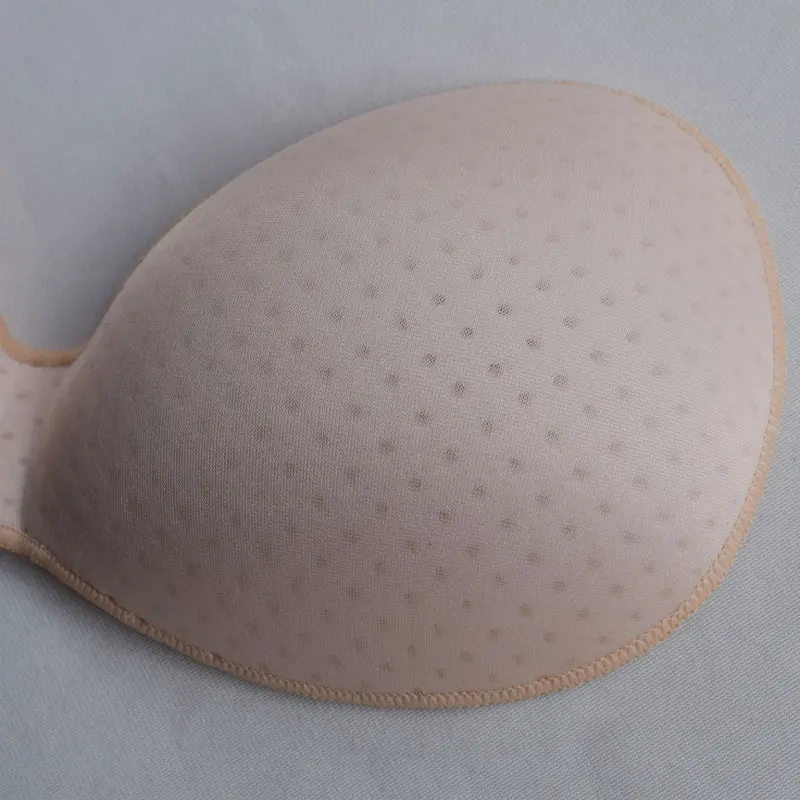 Thin Breathable One-piece Chest Pad Sewn Edges Bra Inserts for Bras Inserts Bra Cups Replacement Bra Pads Women's Sports Cups