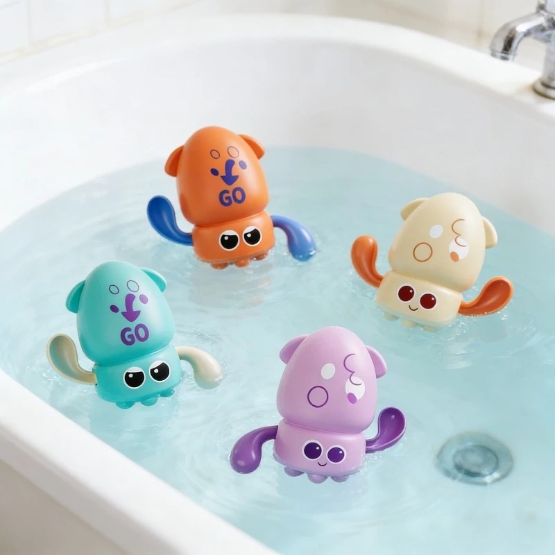 Jouets de bain pour bébé, jeux d'eau à enrouler, exercice de capacité de réaction, accompagne le Puzzle et les jouets d'éducation précoce, matériaux sûrs