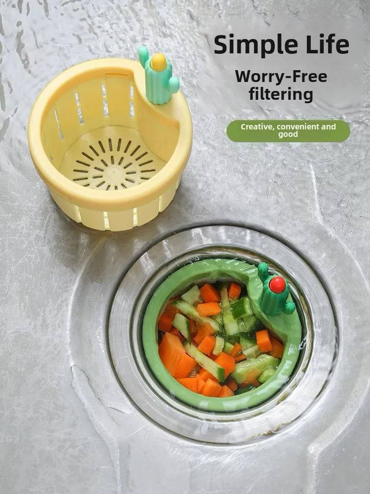 Cactus Sink Filter Screen Kitchen Anti Clogging Sink Vegetable Washing Basin Sewer Filter Basket Kitchen Waste Filter Screen