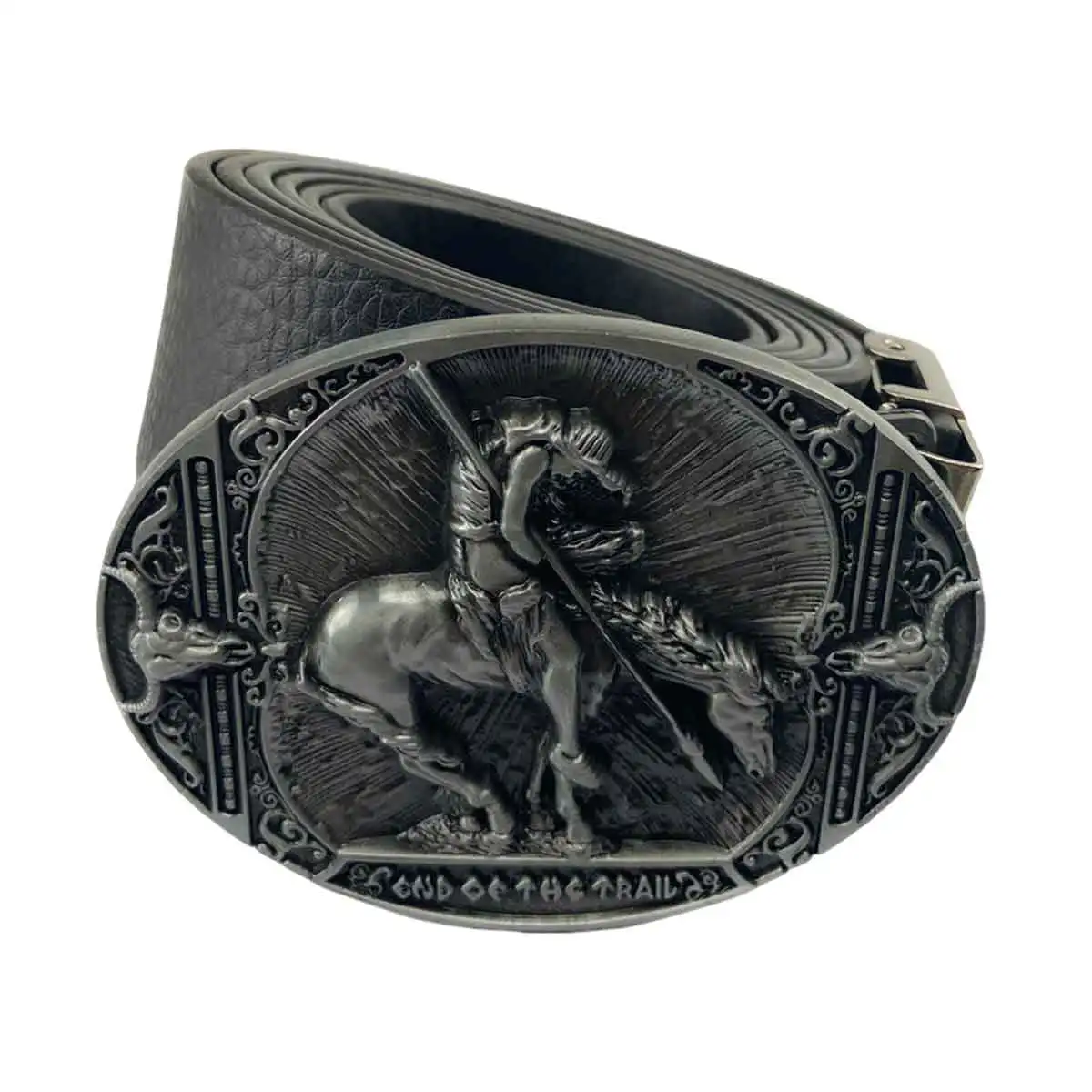 T-DISOM Brave Knight Retro Men's Belt Accessory - Fashionable And Stylish Men's Belt - Image 3
