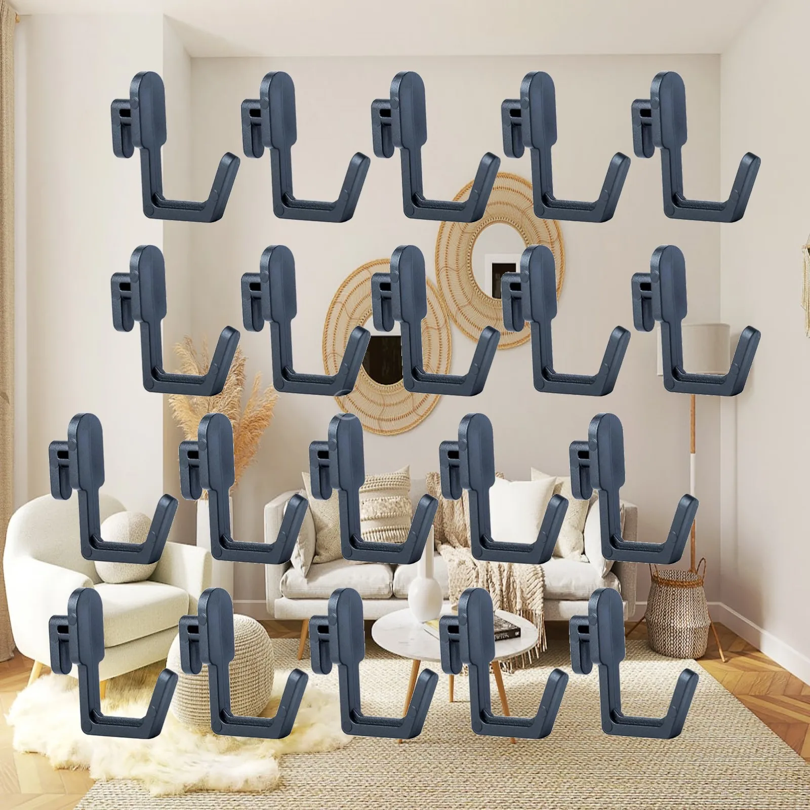 20 Pieces Pegboard Hook Wall Mounted Peg Hook Multiuse Electric Tool Practical for Basement Walls Craft Room Jewelry Tool Shed