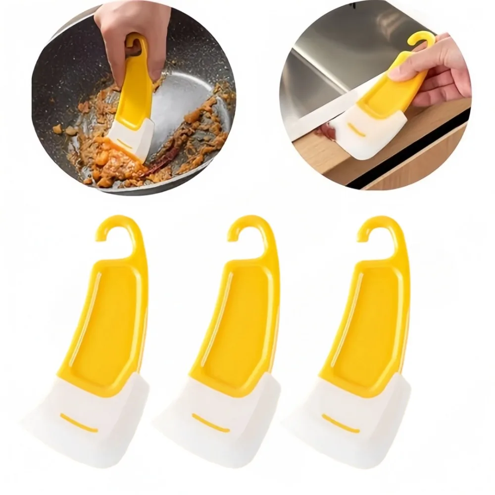Cleaning Silicone Spatula Kitchen Soft Blade Brush Food Residue Stains Pot Fry Pan Dish Oil Plate Brush Household Cleaner Tools