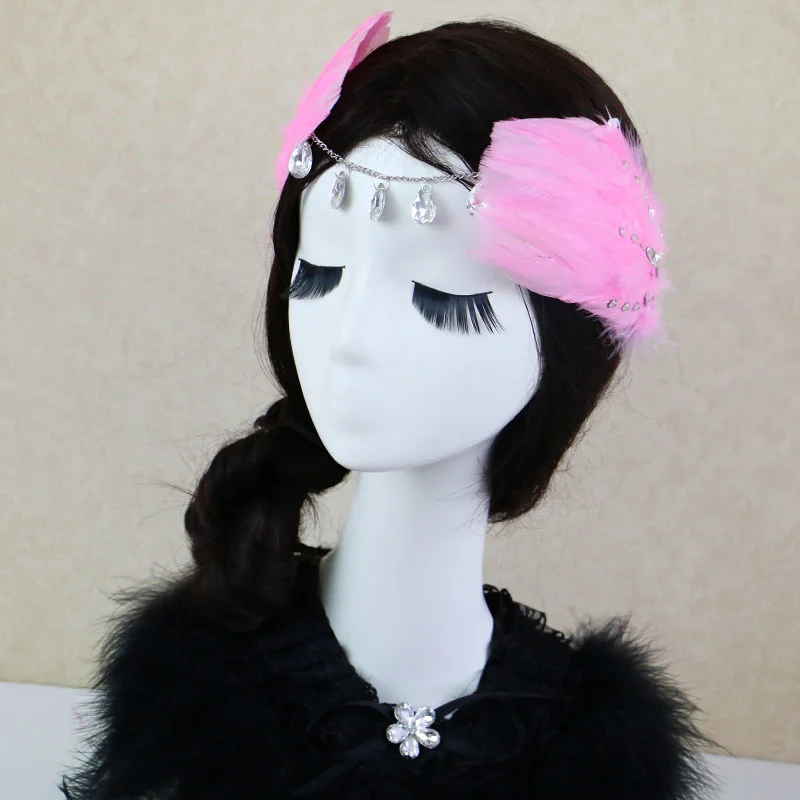 Anjo penas asas coroa hairpin headpiece adulto crianças bandana deusa mary lolita tiara casamento noiva acessórios de cabelo