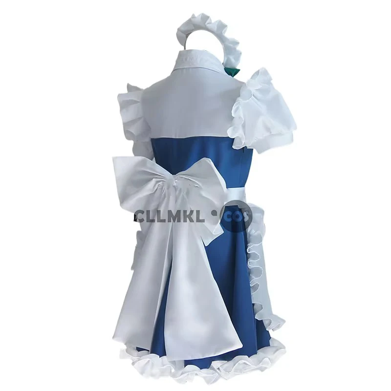 Touhou Project Izayoi Sakuya Cosplay Cameriera Abito Lolita Donna Uniformi su misura