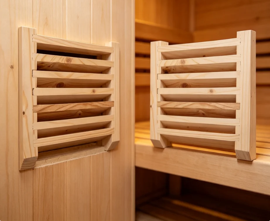1pc Wooden Louver Ventilation Grille Panel 8.27x6.02 Inch For Sauna Room Air Circulation Natural Wood Blinds Accessories