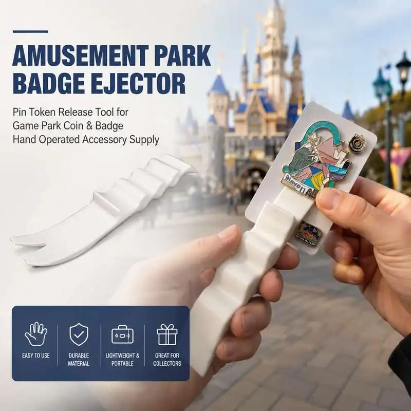 Game Park Token Badge Pop Out Tool Amusement Pin Emblem Eject Hand Operated Release Accessory Supply