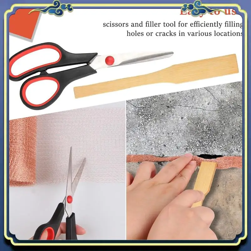 Latest Copper Mesh Rodent Control, For Mice Rat Rodent, Bat & Snail, DIY Blocker Weep Hole Filler & Wool Mouse Trap
