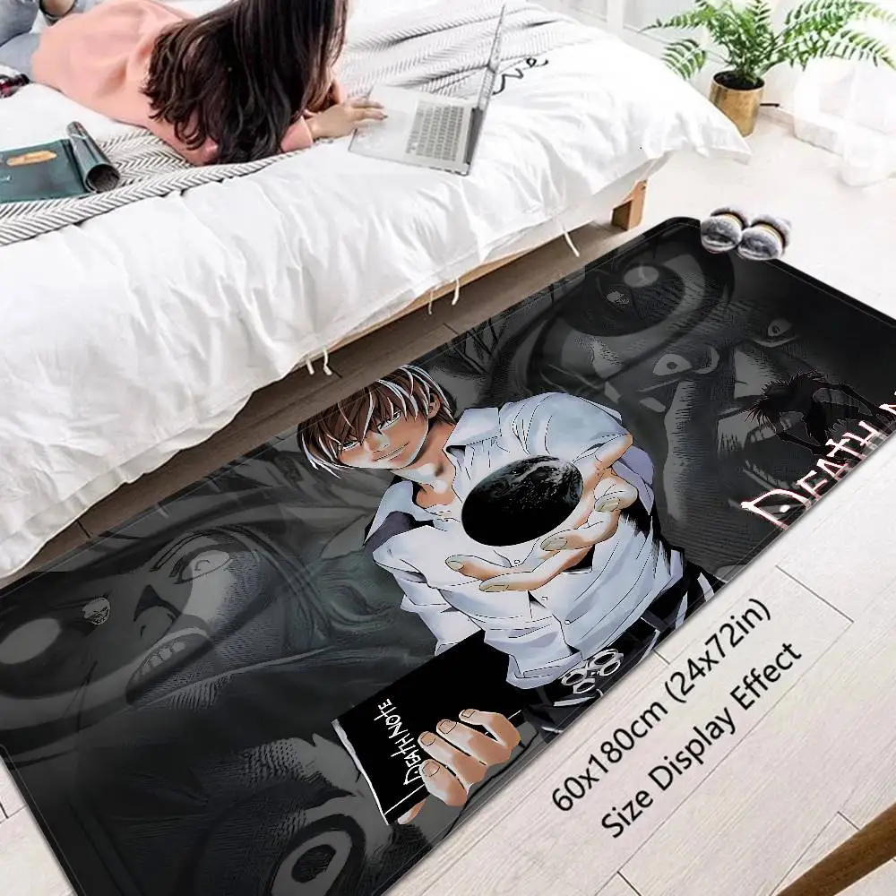 Alfombra de suelo de Anime Death Note, felpudo de estilo nórdico para el hogar, alfombrillas para baño, dormitorio, decoración de Hotel