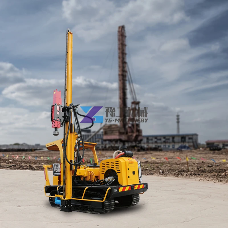 Fast Shipping Screw Piles Bore Pile Drilling Machine Ground Screw Solar Pile Driver Machine