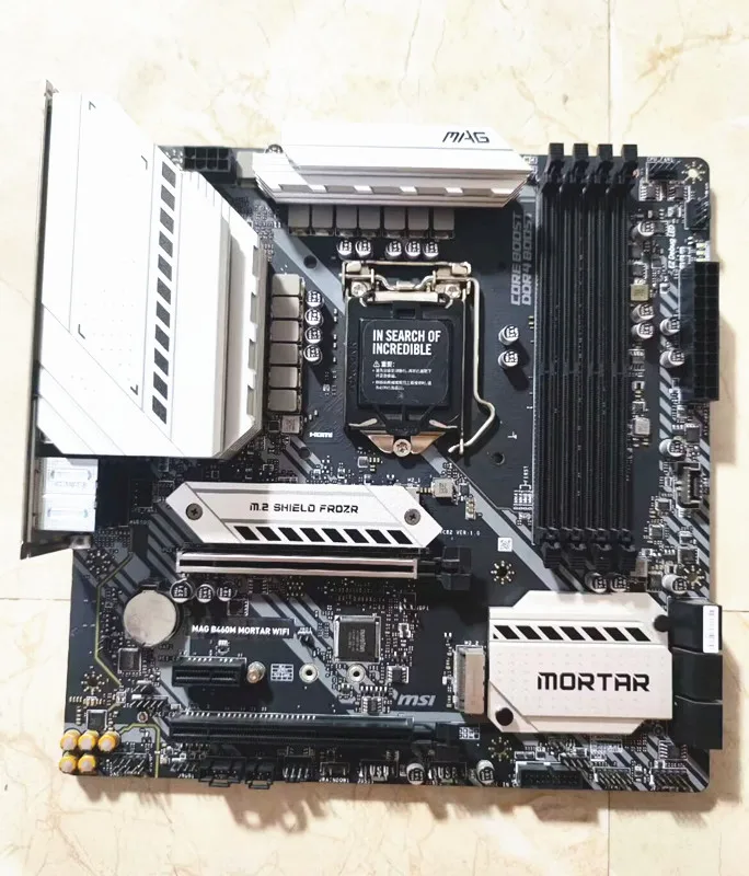 For msi MAG B460M MORTAR WIFI Motherboard DDR4 M.2 LGA1200 USB3.2 STAT 3.0 SSD 2933MHz Mainboard Supports 10th cpu