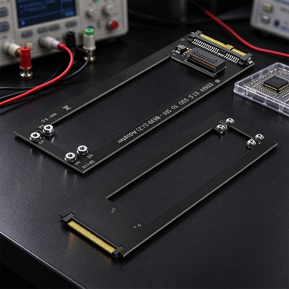 EDSFF E1.S to SFF8639 U.2 Adapter Card Supporting 4.0 Link for Low Latency For NVMe Storage in Compute Systems