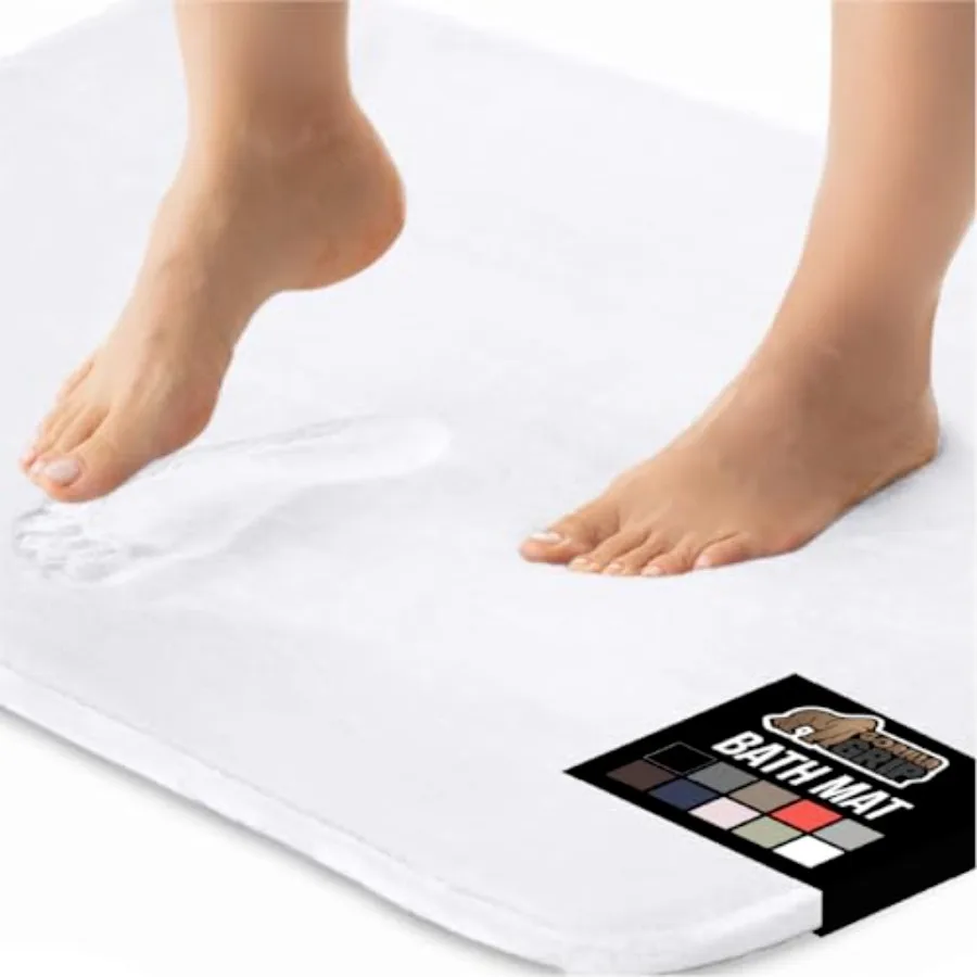 

® Thick Memory Foam Bath Rugs Soft Absorbent Velvet Bathroom Mats Durable Dots on Underside Machine Washable Bathmat Carpet Rug