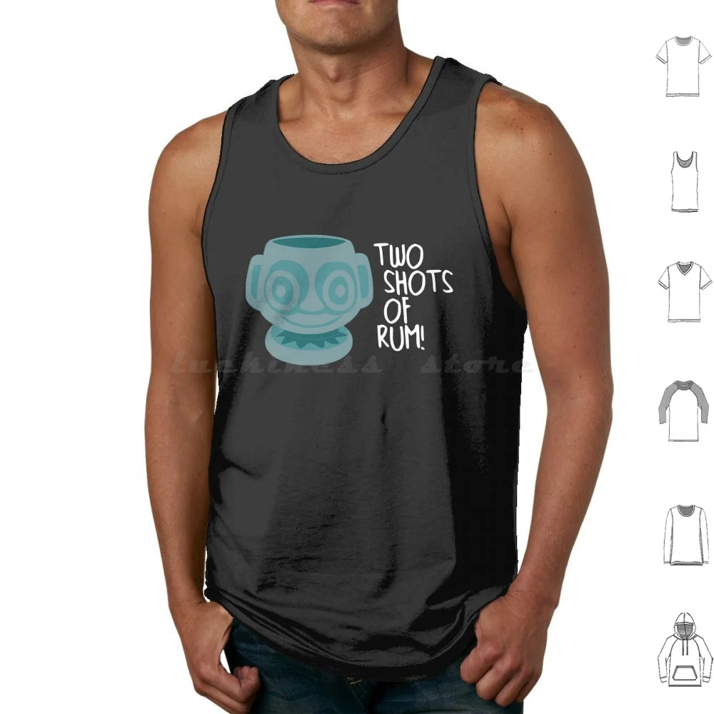 Hippopotomai-Tai Tank Tops Print Cotton Trader Sams Tiki Bar Tiki Tiki Drink Mai Tai Hippo Hippopotomai Tai Rum Two Shots