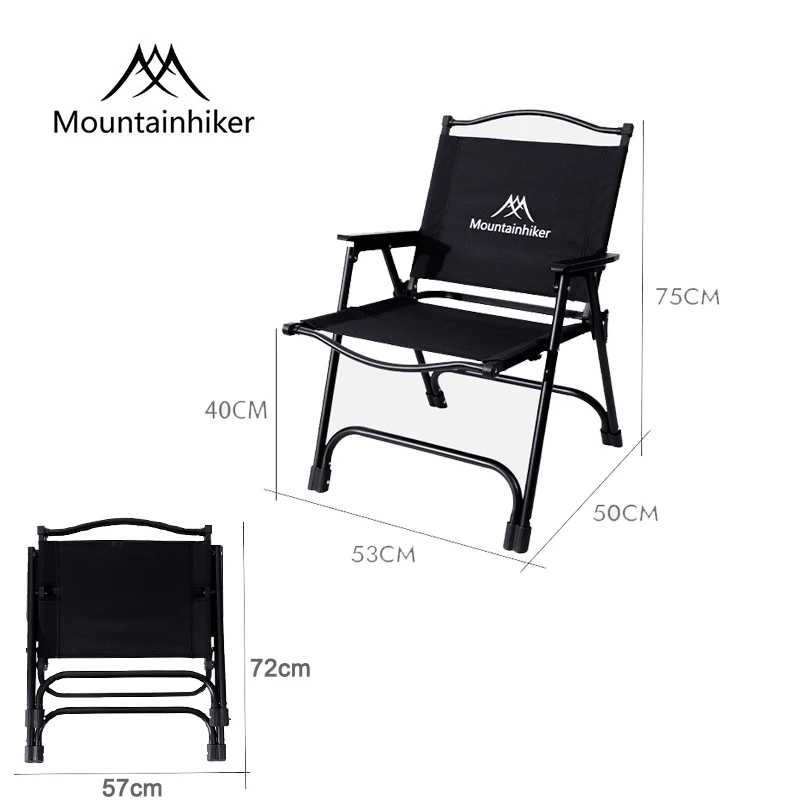 MOUNTAINHIKER ポータブル キャンプ 折りたたみ椅子 レジャー用一体型屋外座席 軽量 リラックス ツーリストチェア캠핑의자