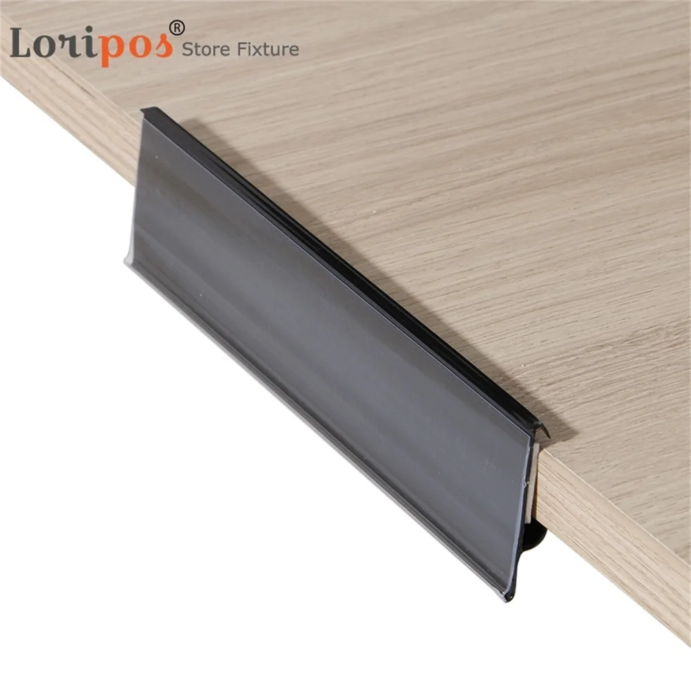 Bar Qr Code Scanning Cover Data Strip Label Holder For Supermarket Warehouse Shelf Edge Mounted