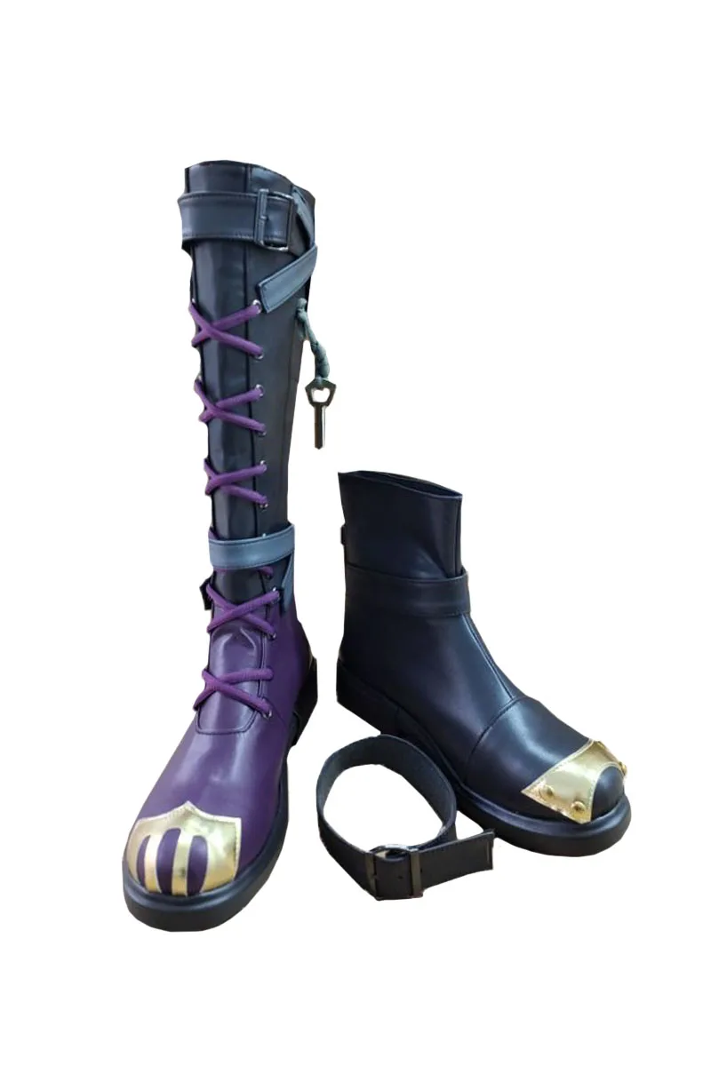 أحذية Arcane Jinx Anime مصنوعة خصيصًا من إكسسوارات تنكرية لحفلات الهالوين #3