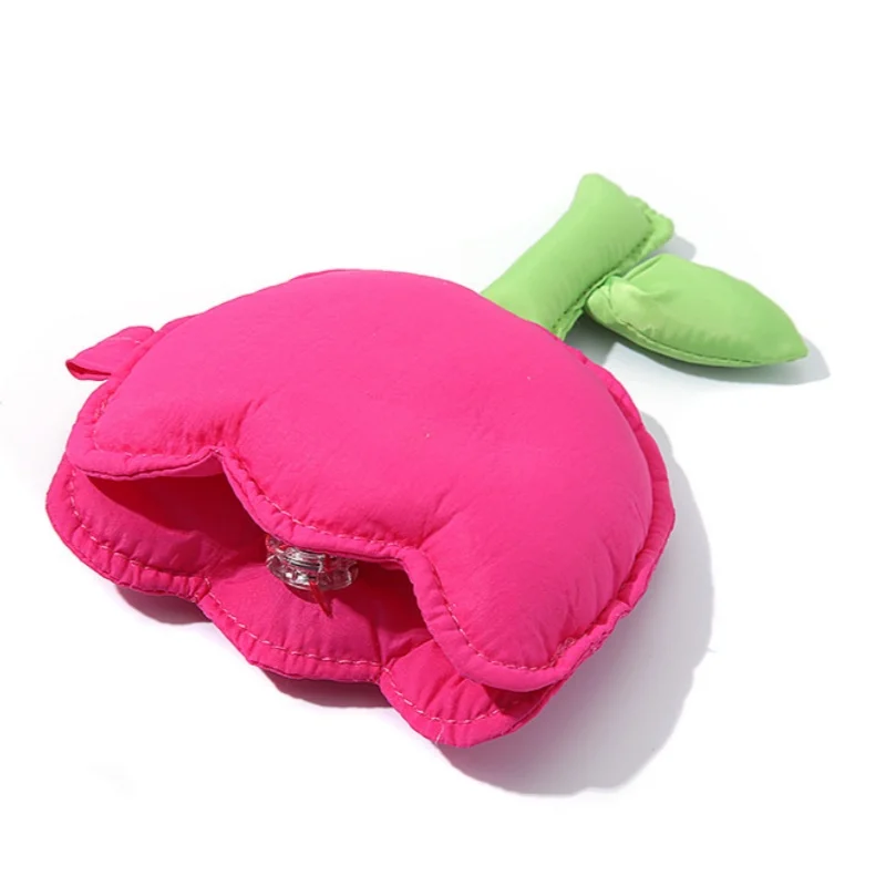 Storage Bag New Tulip Cute Flower Wristband Keychain Wireless Bluetooth Anti Drop Earphone Case Bag Data Cable Coins,Keys,