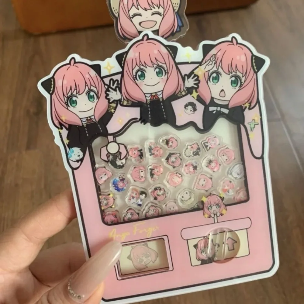 

New Anya Forger Acrylic Egg Twisting Machine SPY×FAMILY Anime Peripheral Cute Originality Cartoon Toy Ornaments Birthday Present