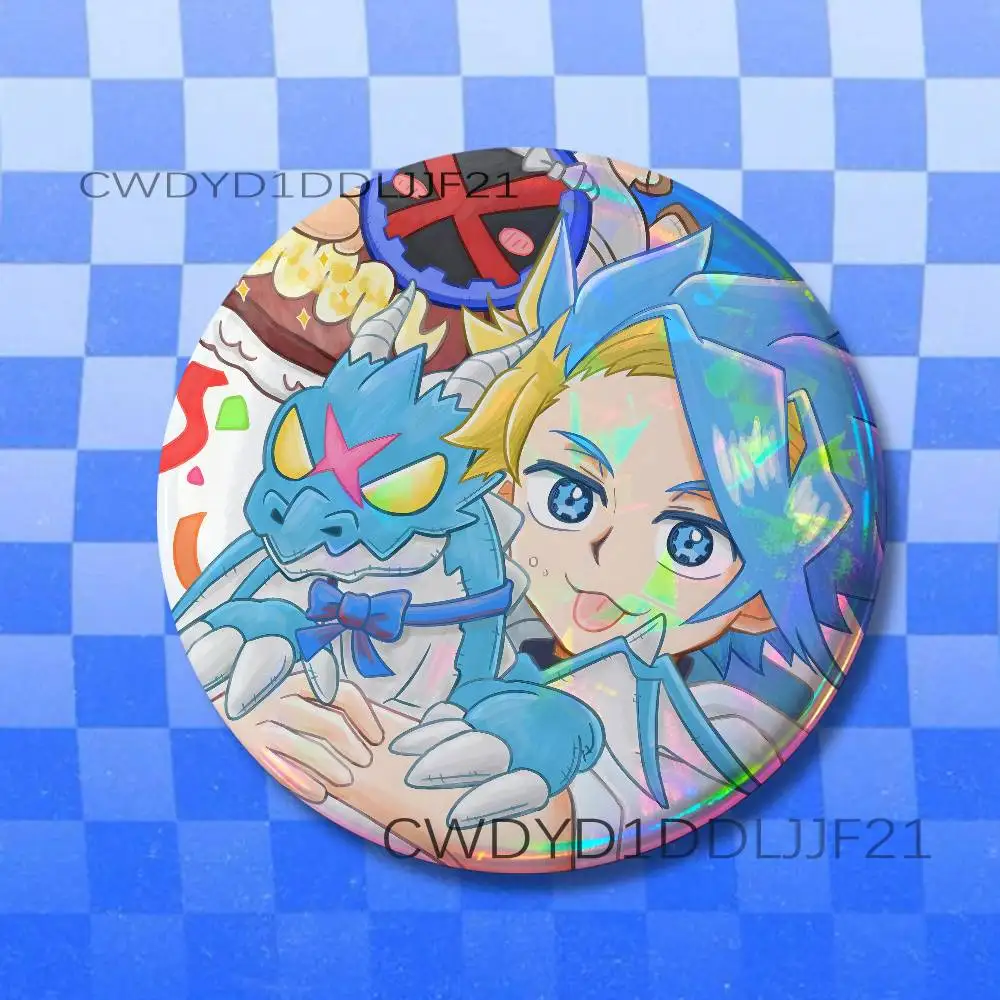 B-BEYBLADE X Jaxon Cross Badge Handmade Button Brooch for Backpack Hat Shirt Accessories Gifts