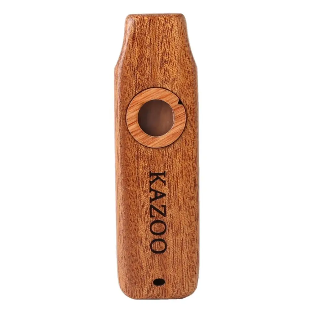 Wooden Wooden Kazoo Instruments Learn Easily Lightweight Accompaniment Kazoo With Lanyards Detachable Musical Instruments Flutes