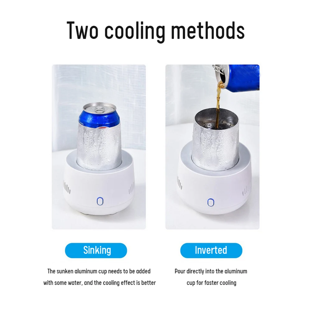 USB Refrigerator Beverage Fast Cooler Cup Beer Bottle Can Water Soda Drinks Cooling Mug Ice Car Home Refrigeration Cup