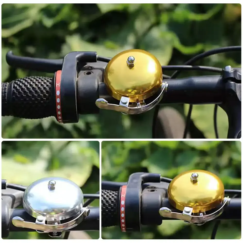 Retro Bike Bell British Aluminium Deksel Zilver Gouden Chocolade Kleur Vintage Fiets Knapperige Ringtones Eenvoudig Te Installeren Duurzaam