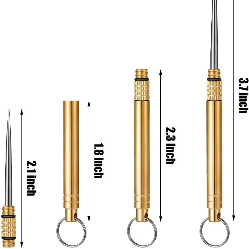 Portable Outdoor Tool Titanium Alloy Toothpick Brass Creative Combination Stainless Steel Portable Toothpick Fruit Toothpick