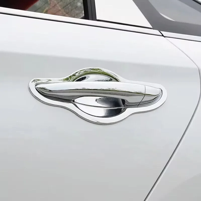 For Hyundai Sonata 2015 2016 2017 2018 2019 Car Sticker Chrome Silver Exterior Door Handle Moulding Cover Trim Decor Accessories