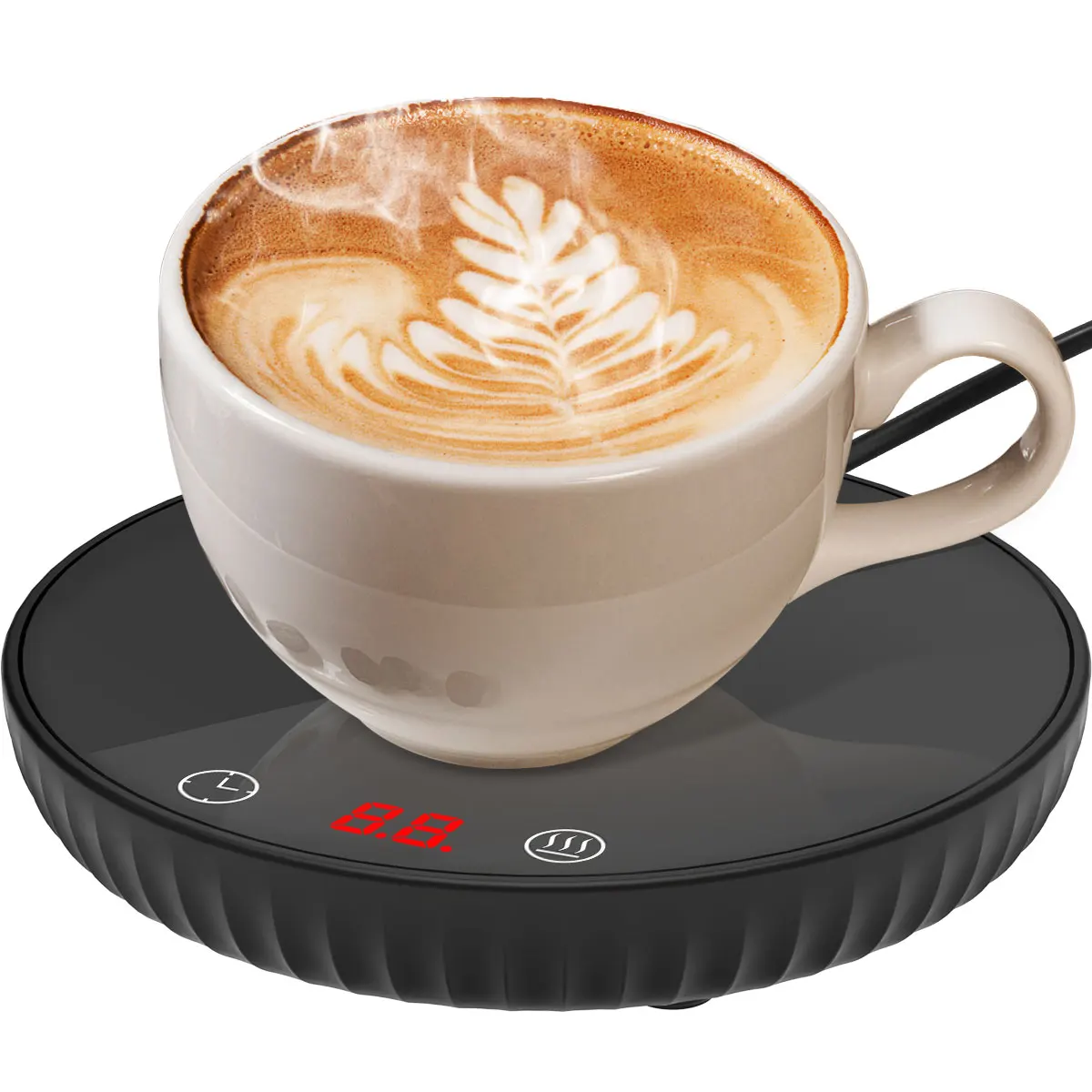 Auto Shut Off Coffee Mug Warmer 2-Temp Settings Smart Electric Beverage Warmer for Ceramic Cup Coffee, Tea Warmer for Desk