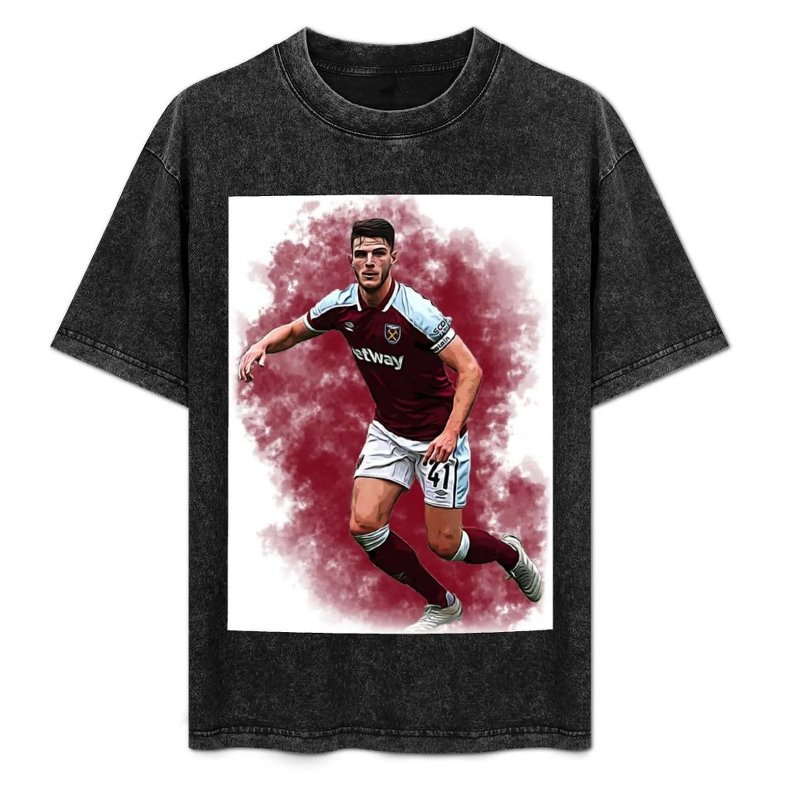 Declan Rice Wallpaped Poster T-Shirt graphic t shirts sweat plain white t shirts men