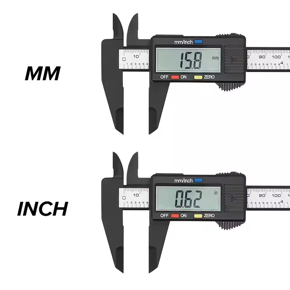 150mm Electronic Digital Caliper Plastic Dial Vernier Caliper Gauge Micrometer Measuring Tool Digital Ruler Measuring Tool