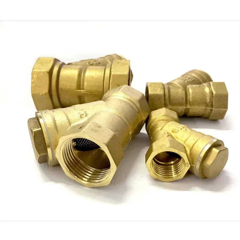 Female Inline Y Mesh Strainer Valve Brass Filter 1/2