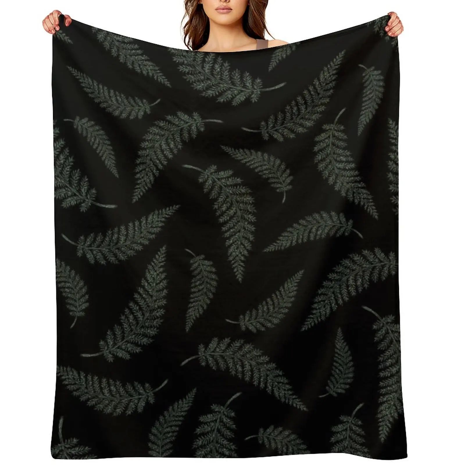 Fern Witch Throw Blanket Luxury Plaid on the sofa sofa bed Decoratives Thin Picnic Blankets